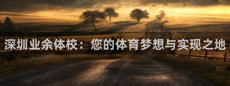 oety欧亿：深圳业余体校：您的体育梦想与实现之地